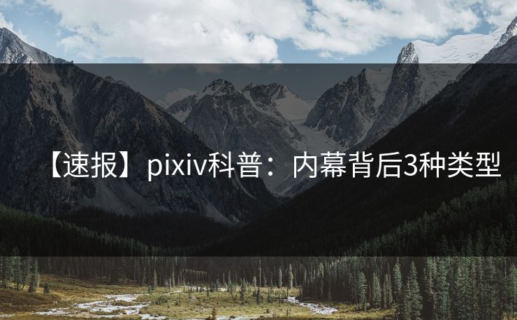 【速报】pixiv科普：内幕背后3种类型